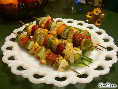 【火鸡肉烤串】