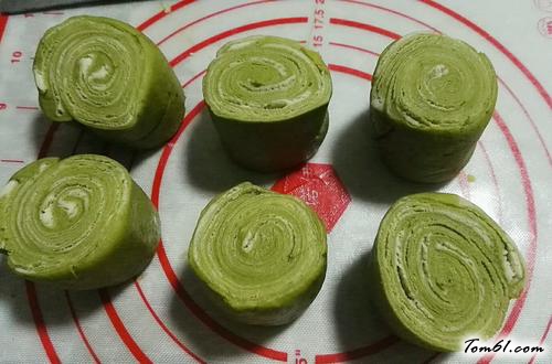 【抹茶绿豆酥】