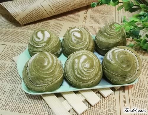 【抹茶绿豆酥】