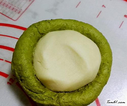 【抹茶绿豆酥】