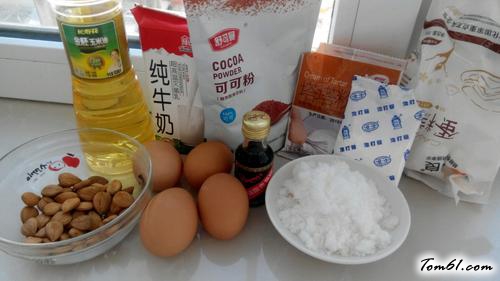 【可可杏仁蛋糕】