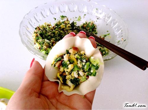 【香菇青菜素锅贴】