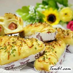 葱香火腿芝士面包的做法