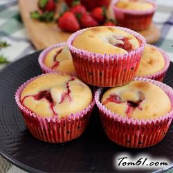 草莓蜂蜜玛芬蛋糕的做法