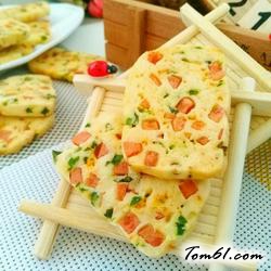 香葱火腿肉松咸饼干的做法