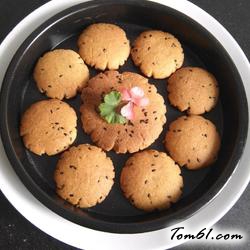 黑芝麻桃酥的做法