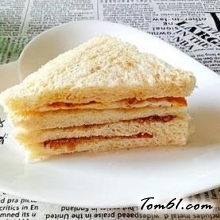 肉松鸡蛋火腿三明治的做法