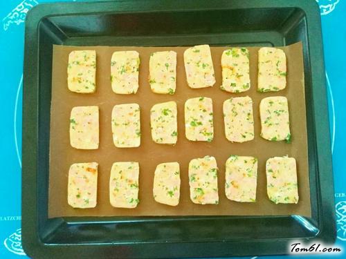 【香葱火腿肉松咸饼干】