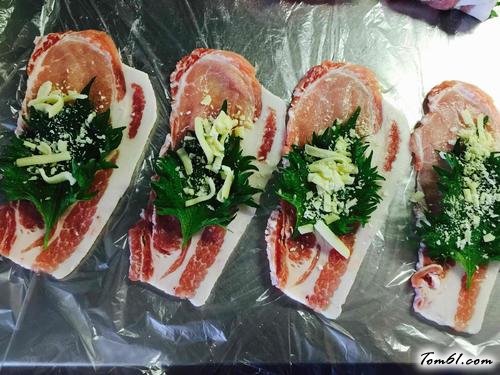 【紫苏芝士猪肉卷】