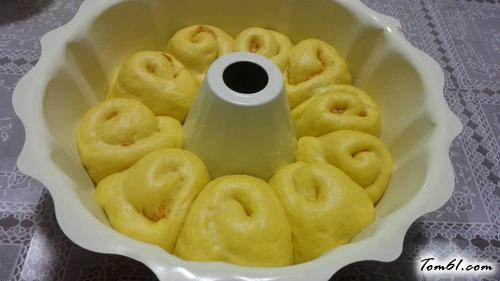 【南瓜肉松面包（无黄油)】