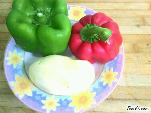 【彩椒土豆泥饼】