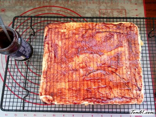 【蓝莓椰丝蛋糕卷】