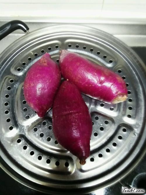 【糯米紫薯饼】