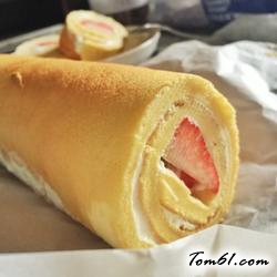 草莓烫面奶油蛋糕卷的做法