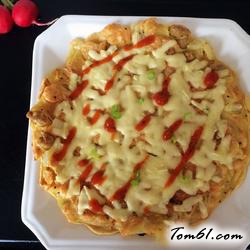 海虾蔬菜披萨饼的做法