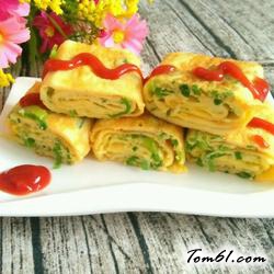 香葱厚蛋烧的做法