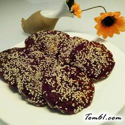 糯米紫薯饼的做法