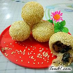 豆沙麻球的做法