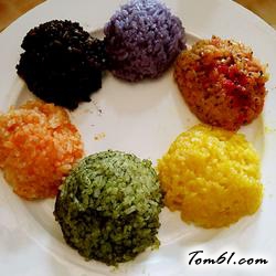 彩色糯米饭的做法