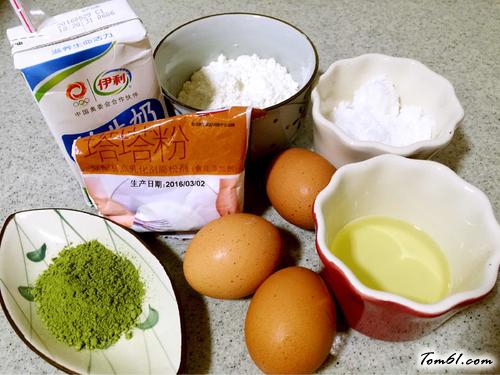 【抹茶戚风蛋糕】