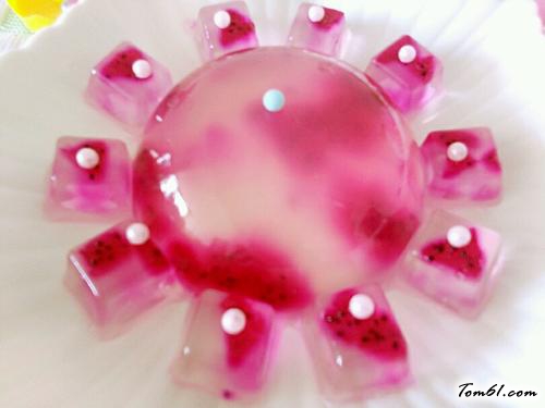 【火龙果水信玄饼】