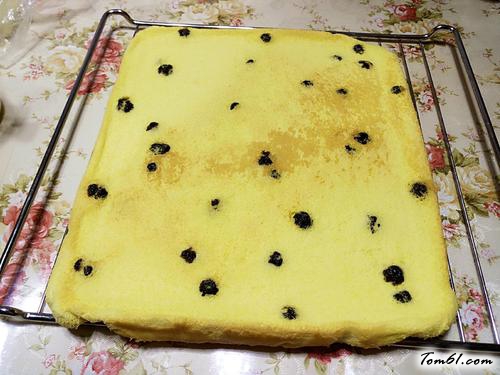 【蓝莓奶油蛋卷】