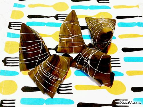 【西米紫薯粽子】