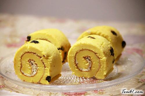 【蓝莓奶油蛋卷】