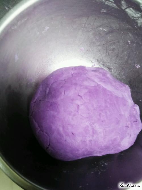 【糯米紫薯饼】