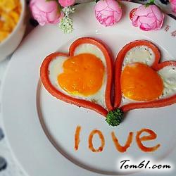 爱心煎蛋的做法