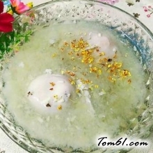 桂花酒酿水潽蛋的做法