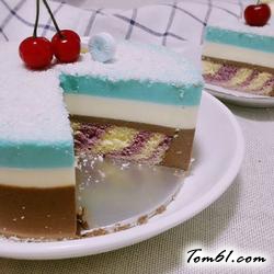 三色慕斯蛋糕的做法