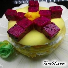 芒果千层蛋糕的做法3