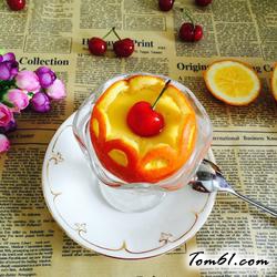 鲜橙蒸蛋的做法