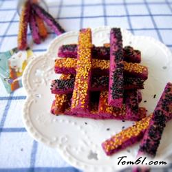 紫薯饼干棒的做法