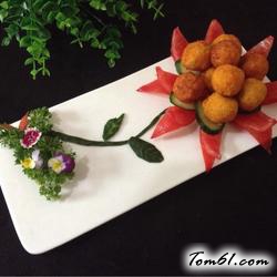 鲜虾土豆丸的做法