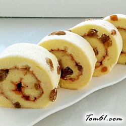 葡萄干果酱蛋糕卷的做法