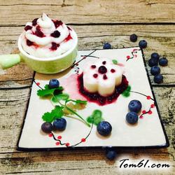 蓝莓果酱山药泥的做法