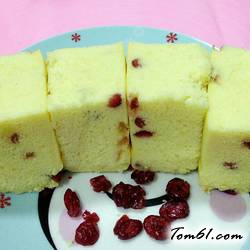 蔓越莓蒸蛋糕的做法