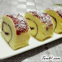 蓝莓蛋糕卷的做法2