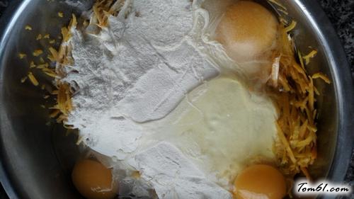 【南瓜丝鸡蛋饼】