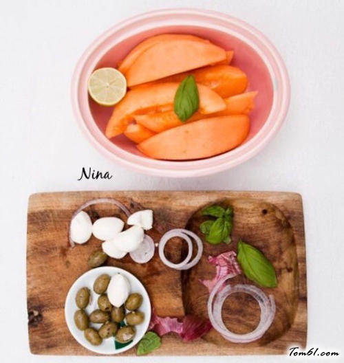 【哈密瓜色拉】