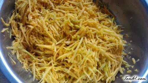 【南瓜丝鸡蛋饼】