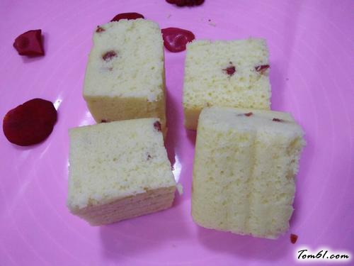 【蔓越莓蒸蛋糕】