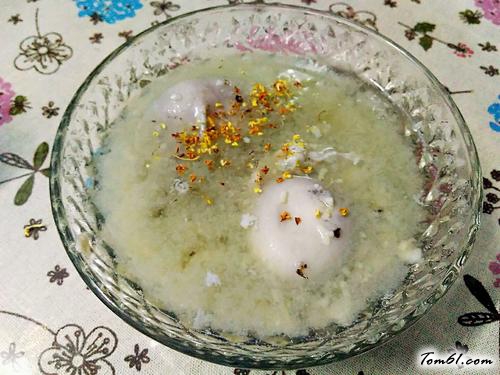 【桂花酒酿水潽蛋】