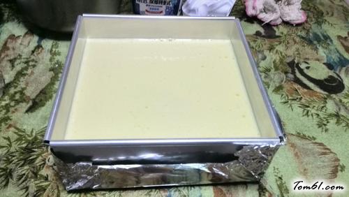 【鸡蛋布丁蛋糕8寸方模】