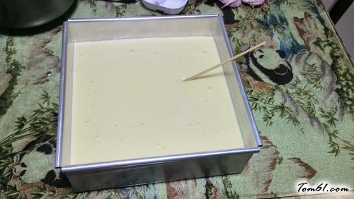 【鸡蛋布丁蛋糕8寸方模】