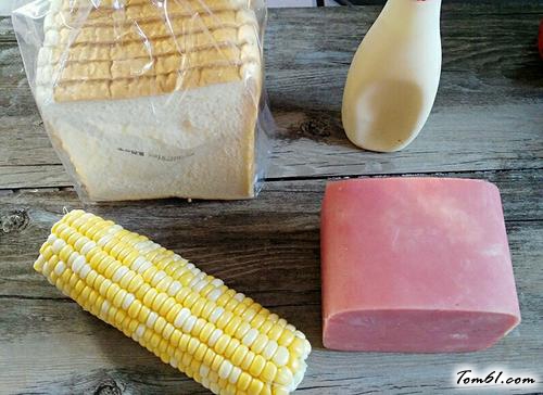 【玉米火腿三明治】