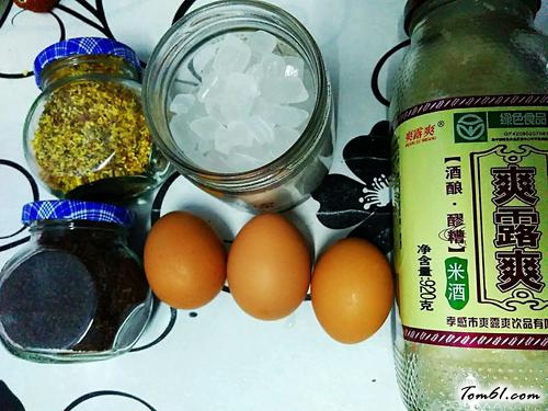 【桂花酒酿水潽蛋】