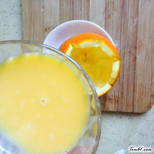 【鲜橙蒸蛋】